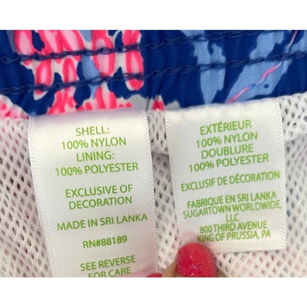 Lilly Pulitzer Men’s Capri Swim Trunks Borealis Blue Swim On Over MED or LG  $98 - Picture 9 of 11